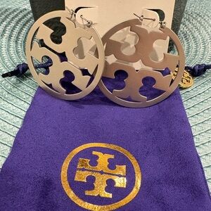 Tory Burch Metallic Hoop Earrings